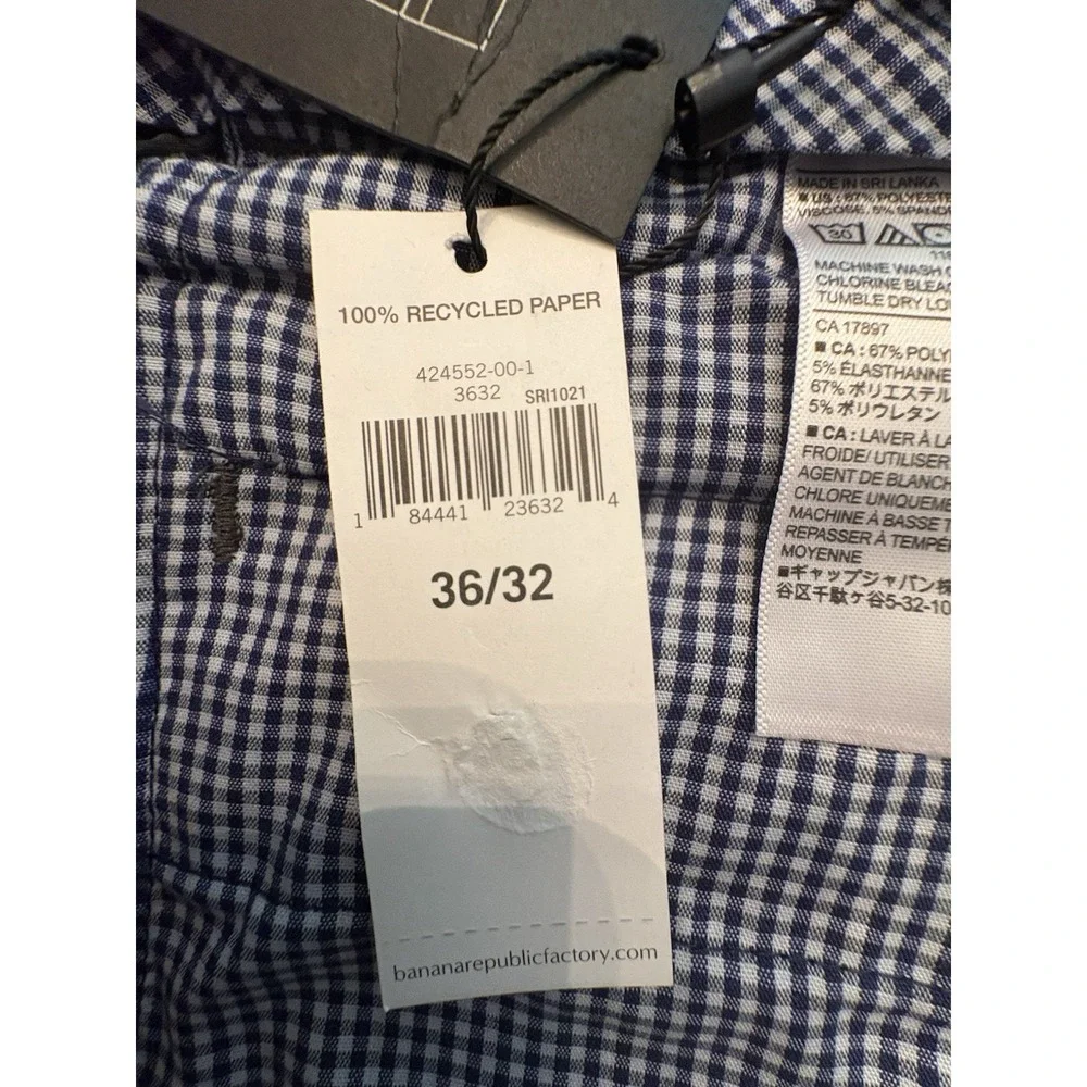 NWT Banana Republic Pants Mens Fits 36x31.5 Gray Tailored Performance Slim Dress
